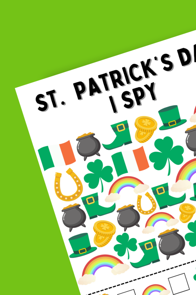 St. Patrick's Day Activity Bundle for Kids, Digital Download