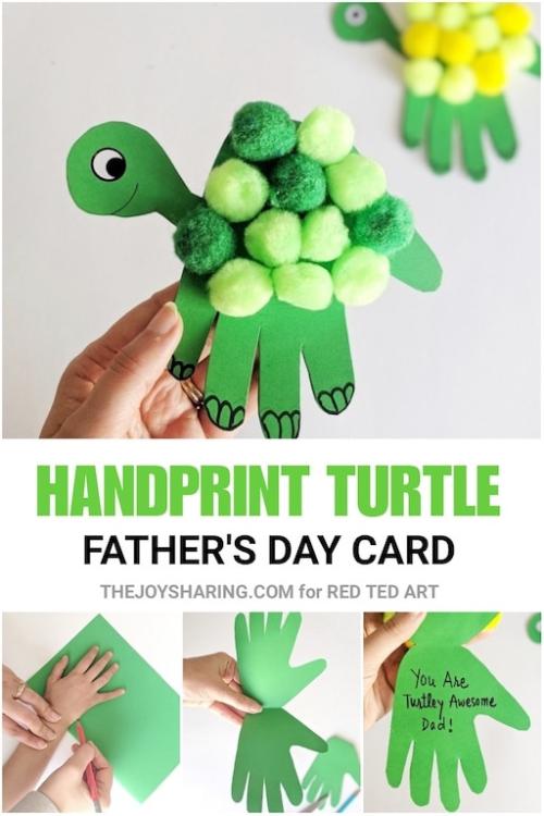 turtle handprint craft