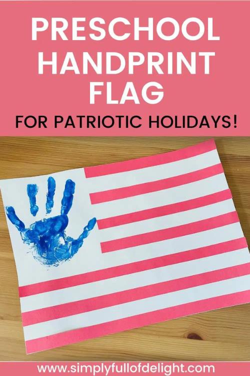 american flag handprint craft