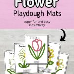 flower playdough mats