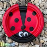 Super simple paper plate ladybug
