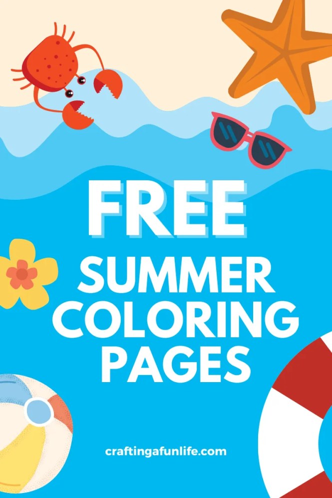 FREE summer coloring pages for kids