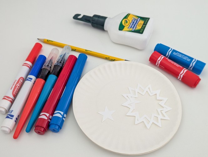 paper plate Juneteenth flag craft for kids, Juneteenth craft for kids and adults